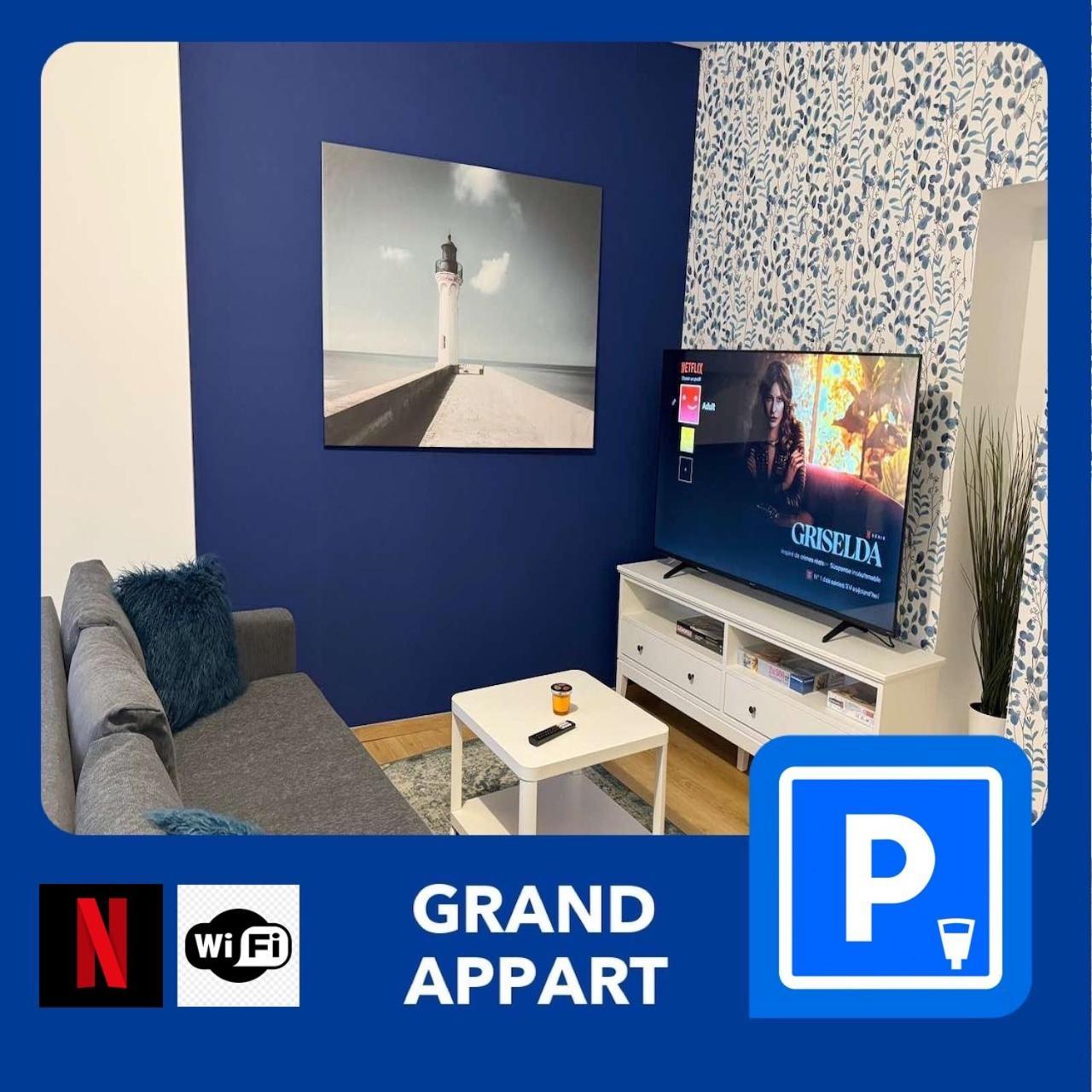 24 Chic & Cosy Grand Appart 88M2 Parking Gratuit Hypercentre Netflix Saint-Etienne  Exterior photo
